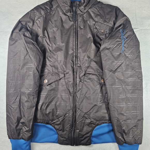 NEW Salomon Brown/Blue Reversible Acti Loft Full Zip Jacket Women's Size Small - Picture 7 of 10